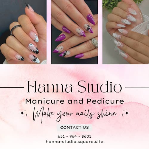 Hanna Nails Studio Blaine Minnesota interior view